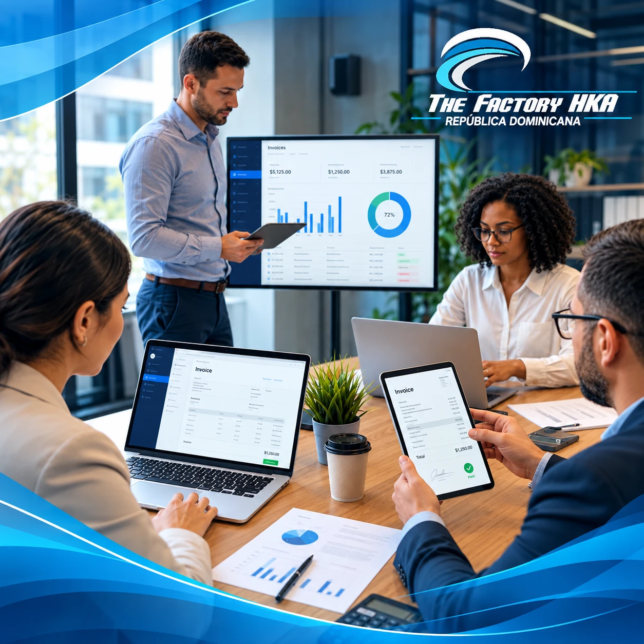 Blue Themed Invoice Collaboration Meeting (1)